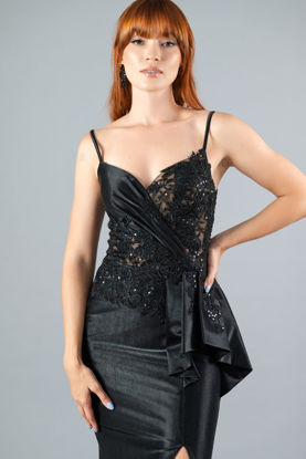 Imagen de Maxi Dress Tirante, Encaje Lentejuelas