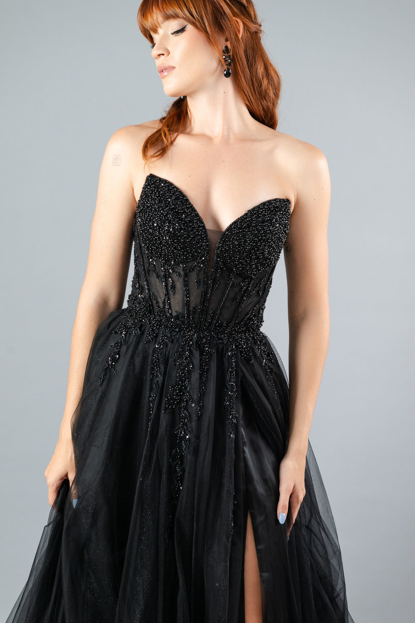 Imagen de Maxi Dress, Straple,Estilo Corset, Falda Amplia