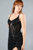 Imagen de Maxi Dress Lentejuelas, Abertura Falda