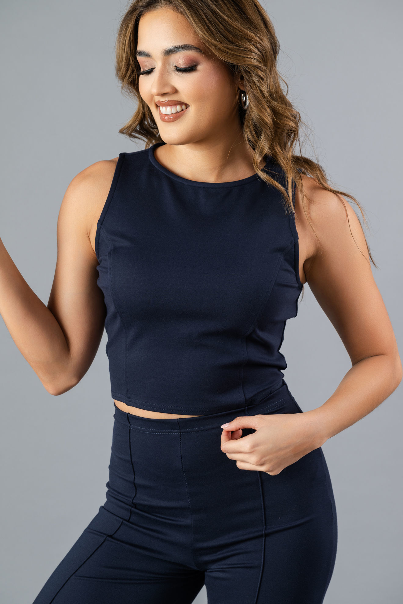 Imagen de Set Pantalón y Crop Top