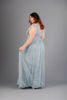 Imagen de Maxi Dress Tull Brillo Cuello V Profundo.  (Exclusivo  Pagina)