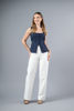 Imagen de Blusa En Rayas Cuello Cuadrado Botones (Exclusivo Pagina)