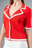 Imagen de Blusa Tejida Cuello, Detalle Contraste   ( Exclusivo Pagina)
