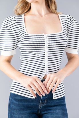 Imagen de Blusa En Rayas mangas Ballon