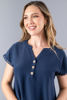 Imagen de Blusa Botones Madera, Detalle Croche Mangas ( Exclusivo pagina )