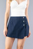 Imagen de Falda Short En Rayas, Detalle Botones