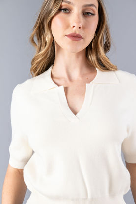 Imagen de Blusa Tejida Cuello, Manga Al Codo