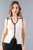 Imagen de Blusa Tejida Detalle Contraste Color   ( Exclusiva Pagina)