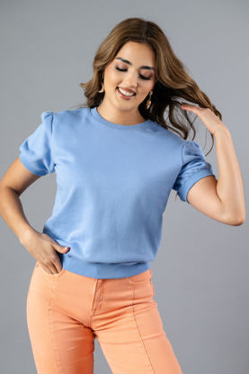 Imagen de Blusa Manga Corta, Cuello Redondo