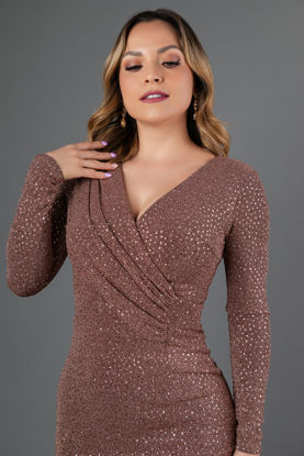 Imagen de Vestido Manga Larga Brillo   ( Exclusivo Pagina)