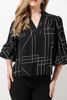 Imagen de Blusa Cuello Chino Manga 3 / 4