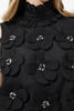 Imagen de Blusa Cuello Alto Sin Mangas Flores Relieve  (Exclusivo Pagina)