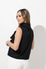 Imagen de Blusa Cuello Alto Sin Mangas Flores Relieve  (Exclusivo Pagina)