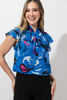 Imagen de Blusa En Chiffon Estampada Lazo Cuello