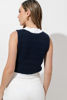 Imagen de Blusa estilo Chaleco Contraste Con Botones Dorados