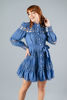 Imagen de Vestido Manga Larga Con Croche Cuello Alto, Botones Perla
