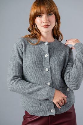 Imagen de Sweater Botones Cuello Redondo