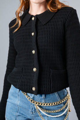 Imagen de Sweater Botones, Cuello, Bolsillos