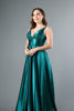 Imagen de Maxi Dress Cuello V Profundo, Abertura Pierna