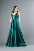 Imagen de Maxi Dress Cuello V Profundo, Abertura Pierna