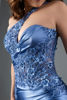 Imagen de Maxi Dress One Shoulder Decorado Con Aplicaciones Encaje
