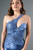 Imagen de Maxi Dress One Shoulder Decorado Con Aplicaciones Encaje