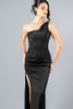Imagen de Maxi Dress Satin Un Hombro, Abertura Falda