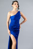 Imagen de Maxi Dress Satin Un Hombro, Abertura Falda