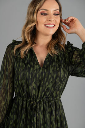 Imagen de Vestido Manga Larga En Seda     ( Exclusivo Pagina)