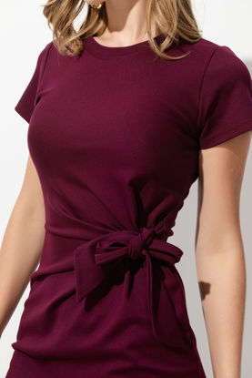 Imagen de Vestido Lapiz Detalle Nudo Cintura