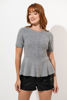 Imagen de Blusa Peplum Tejida, Manga Corta