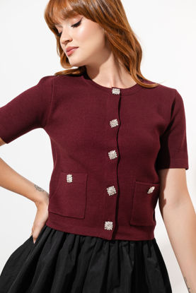 Imagen de Blusa Tejida Botones Brillo