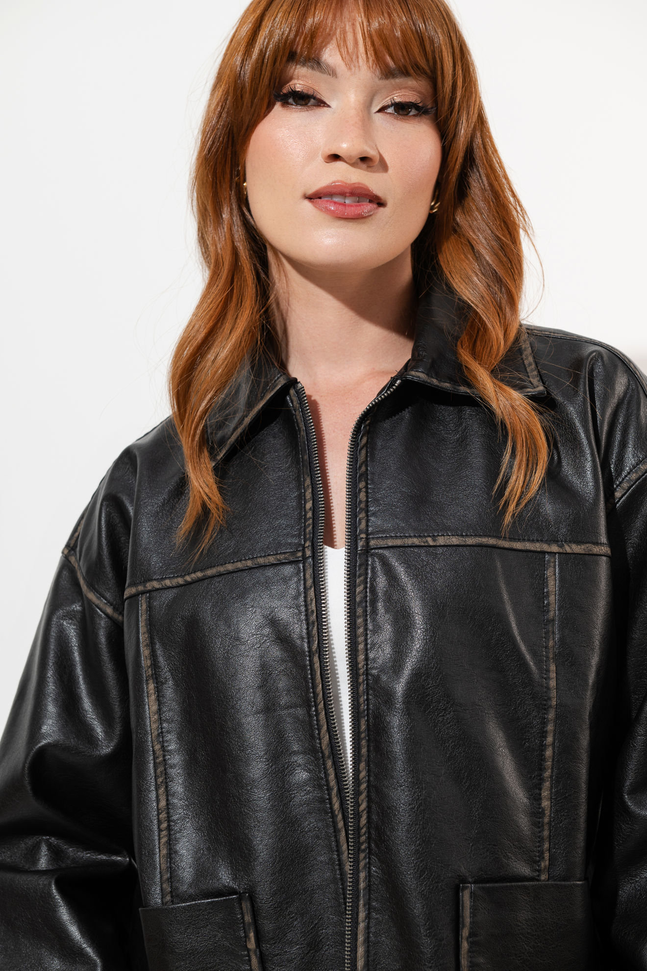 Imagen de Jacket Imitacion Cuerina Bolsillos Parche