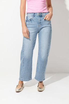Imagen de High Rise Straight Leg Crop Jeans