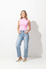 Imagen de High Rise Straight Leg Crop Jeans