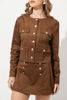 Imagen de Chaqueta Corta En Suede Botones Dorados   ( Exclusiva pagina)