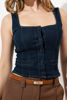 Imagen de Crop Top Denim Botones Frente