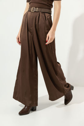 Imagen de Pantalon En Satin Con Cinturon, Pierna Ancha