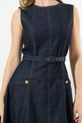 Imagen de Vestido En Denim Con Cinturon