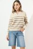 Imagen de Blusa Sweater En Rayas Con Cuello Polo