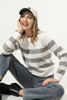 Imagen de Blusa Sweater En Rayas Cuello Redondo
