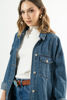 Imagen de Jacket Camisa Denim En Rayas