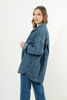 Imagen de Jacket Camisa Denim En Rayas