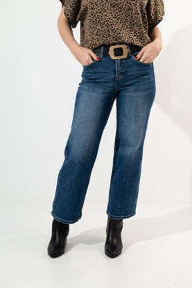 Imagen de High Rise Straight Leg Crop Jeans
