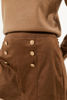 Imagen de Skort En Suede Botones Dorados