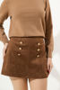 Imagen de Skort En Suede Botones Dorados