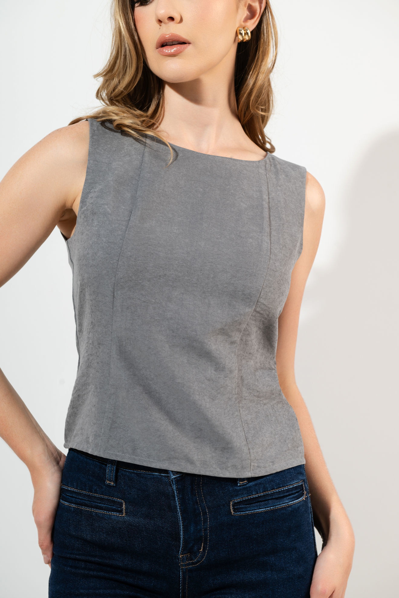 Imagen de Blusa Sin Mangas Zipper Espalda   ( Exclusiva Pagina)