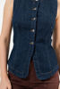 Imagen de Blusa En Denim Sin Mangas Botones
