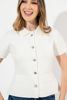 Imagen de Blusa Tejida Manga Corta Botones Brillo