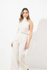 Imagen de Jumpsuit Cuello Alto Sin Mangas Con Cinturon